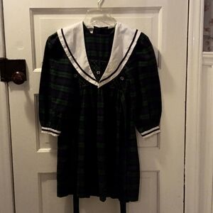 Vintage girls  Polly Flinders 7 plaid dress
